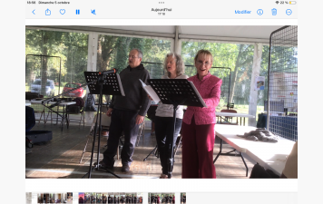 Prestation au golf de la Marterie pour clôturer les journées de Genealogie des 3, 4 et octobre