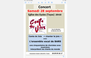 Super concert le week-end prochain ! 