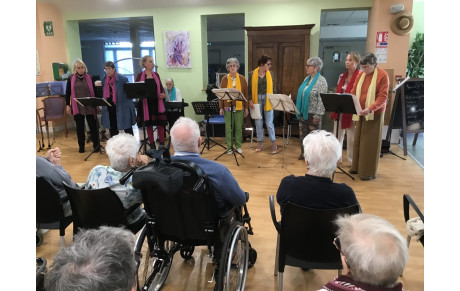 Super après midi à l’Ephad de Cadouin