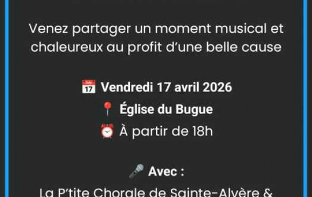 Concert du 17 avril au profit de La Petite Maison au Bugue